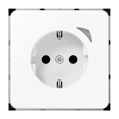 JUNG HOME Steckdose SCHUKO BT CD 1521 S WW | 16A 250V | Unterputz | Bluetooth | Alexa & Google Assistant | alpinweiß