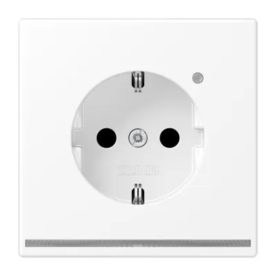 JUNG SCHUKO Steckdose LS1520-OWWMLNW | LED-Orientierungslicht | Helligkeitssensor | Unterputz | schneeweiß