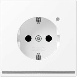 JUNG Steckdose SCHUKO LS1520-OWWMLNW m.LED-Licht