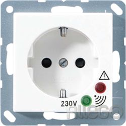 Jung Steckdose Ü-Schütz A521KIUF AS500/plus weiß Jung Steckdose Ü-Schütz A521KIU