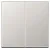Bild: JUNG Steuertaste 2-fach Standard A1702AL | Serienschalter | Aluminium matt | Duroplast lackiert | 55x55 mm