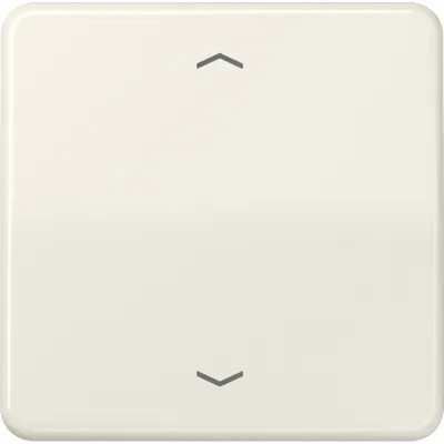 JUNG Steuertaste Standard CD1700P | Jalousietaster | 1-fach | Pfeil-Symbole | Duroplast | glänzend | cremeweiß RAL 1013