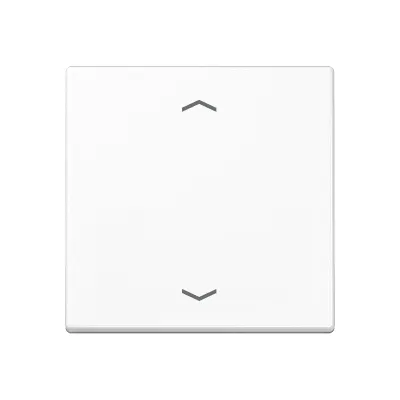 JUNG Steuertaste Standard A1700PWW | Jalousietaster 1-fach | Symbole Pfeile | Duroplast glänzend | weiß RAL 9010