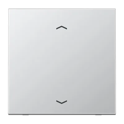 JUNG Steuertaste Standard AL1700P | Jalousietaster 1-fach | Pfeil-Symbole | Aluminium matt | Metall | LS-Serie