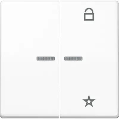 JUNG Steuertaste Universal AS1701WW | Jalousie Schalter & Dimmer | UP | Duroplast glänzend | 1-fach | weiß RAL 9010