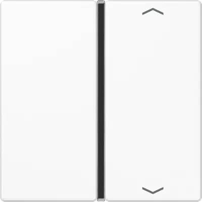 JUNG Taste 1fach A401TSAPWW | Jalousietaster Auf/Ab Symbole Pfeile | Thermoplast glänzend | alpinweiß RAL 9010