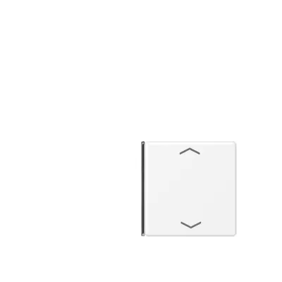 JUNG Taste 4-fach A 404 TSAP WWM 14 | Schalterwippe Pfeilsymbol | F40 Serie A | Kunststoff | schneeweiß matt | RAL 9016