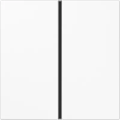 JUNG Tastensatz 1-fach LS401TSAWW | Aufsatz für Tastsensor-Modul | Thermoplast glänzend | alpinweiß | ohne Aufdruck