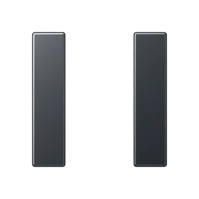 JUNG Tastensatz 1fach komplett A501TSAANM | Tastsensor-Modul Serie A/AS | Aufklipsbar | Kunststoff | anthrazit matt