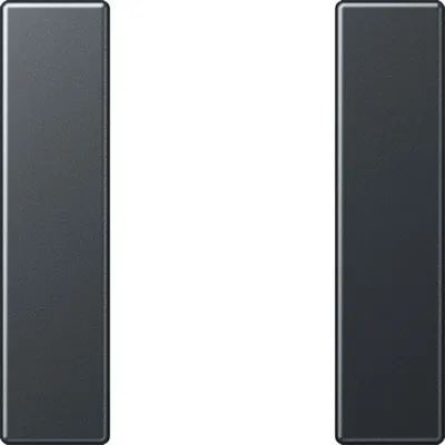 JUNG Tastensatz 1fach komplett A501TSAANM | Tastsensor-Modul Serie A/AS | Aufklipsbar | Kunststoff | anthrazit matt
