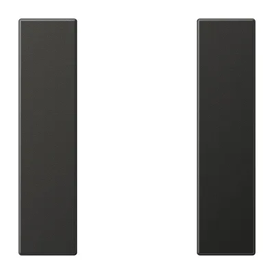 JUNG Tastensatz 1fach AL2501TSAAN | Tastsensor Wippe LS Serie | Aluminium Metall matt | anthrazit | für Bussystem