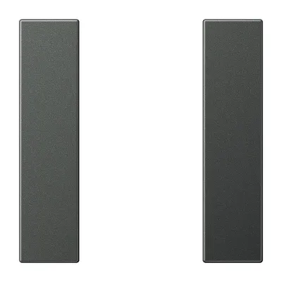 JUNG Tastensatz 1fach AL2501TSAAN | Tastsensor Wippe LS Serie | Aluminium Metall matt | anthrazit | für Bussystem