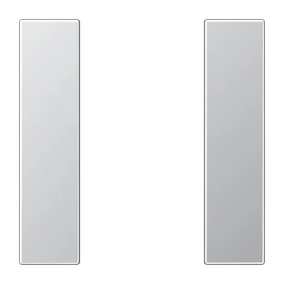 JUNG Tastensatz 1fach komplett AL2501TSA | Tastsensor-Modul LS Serie | Aluminium matt | Metall | ohne Aufdruck
