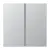 Bild: JUNG Tastensatz 2-fach AL2402TSA | Tastsensor-Modul 2-fach | Aluminium matt | zum Aufklipsen | Metall | ohne Aufdruck