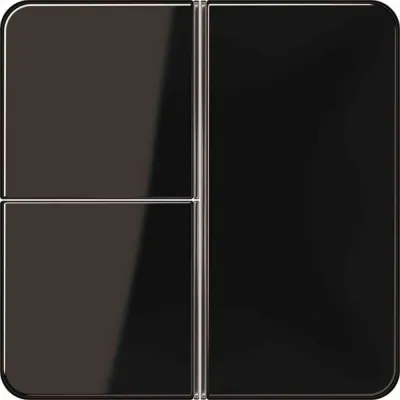 JUNG Tastensatz 3-fach CD403TSASW | Taster-Modul Ersatz | Aufklipsbar | Thermoplast | glänzend | schwarz