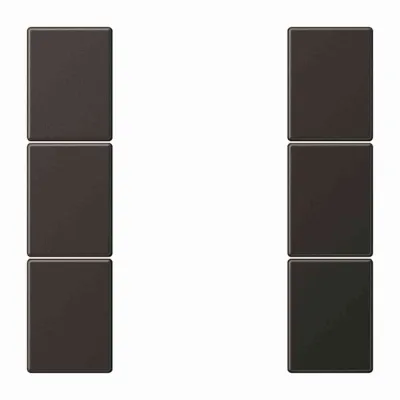 JUNG Tastensatz 3-fach AL2503TSAAN | Schalteraufsatz für Tastsensor-Modul | Aluminium matt | anthrazit