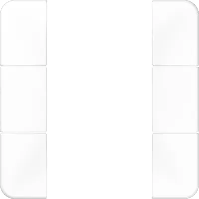 JUNG Tastensatz 3fach CD503TSAWW | Tastsensor-Modul F50 Serie | Thermoplast glänzend | für Bussystem | alpinweiß