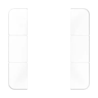 JUNG Tastensatz 3fach CD503TSAWW | Tastsensor-Modul F50 Serie | Thermoplast glänzend | für Bussystem | alpinweiß