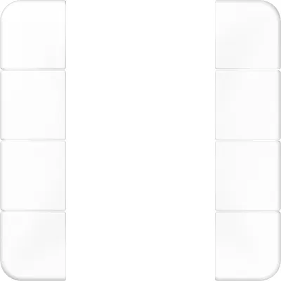 JUNG Tastensatz 4fach CD504TSAWW | Tastsensor-Modul CD Serie | Thermoplast glänzend | weiß RAL 9010