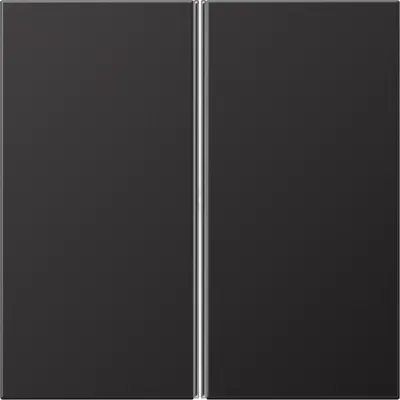 JUNG Tastensatz 2-fach AL2402TSAD | Tastsensor-Modul Aufsatz | Aluminium lackiert | matt | für Bussystem | dunkel