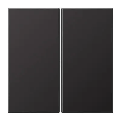 JUNG Tastensatz 2-fach AL2402TSAD | Tastsensor-Modul Aufsatz | Aluminium lackiert | matt | für Bussystem | dunkel