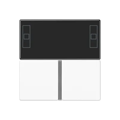 JUNG Tastensatz KNX A4093TSAWW Alpinweiß | RAL 9010 | Kunststoff glänzend | Aufklipsen | für Raumcontroller