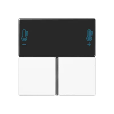 JUNG Tastensatz KNX A4093TSAWW Alpinweiß | RAL 9010 | Kunststoff glänzend | Aufklipsen | für Raumcontroller