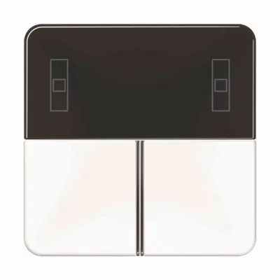 JUNG Tastensatz CD4093TSAWW für KNX Kompakt-Raumcontroller 4093KRMTS D | Kunststoff Thermoplast | glänzend | alpinweiß