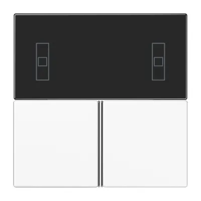 JUNG LS4093TSAWW KNX Tastenset | Komfortregler | 3-teilig | Alpinweiß glänzend | Kunststoff | RAL 9010