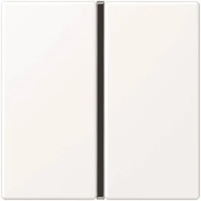 JUNG Tastensatz komplett 1-fach A401TSAWWM | Wippe für Bussystem | Kunststoff Thermoplast | schneeweiß matt | 55x55mm