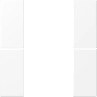 JUNG Tastensatz 2-fach LS502TSAWWM | Wippe für Serienschalter | Thermoplast schneeweiß matt | Bussystem geeignet