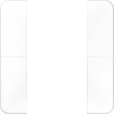 JUNG Tastensatz 2fach CD502TSAWW | Wippe für Tastsensor F50 | Thermoplast glänzend weiß | zum Aufklipsen