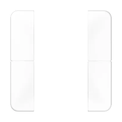 JUNG Tastensatz 2fach CD502TSAWW | Wippe für Tastsensor F50 | Thermoplast glänzend weiß | zum Aufklipsen
