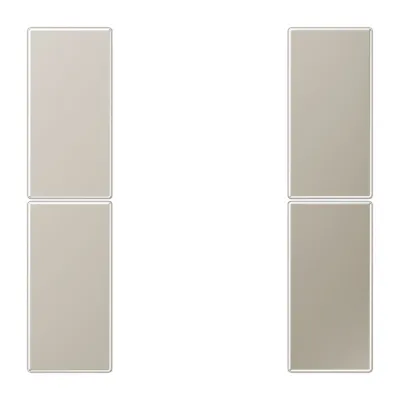 JUNG Tastensatz 2-fach komplett ES2502TSA | Tastsensor-Modul LS Serie | Edelstahl matt | Metall | ohne Aufdruck