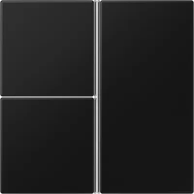 JUNG Tastensatz komplett 3-fach LS403TSASWM | für F40-Module Bussystem | Thermoplast matt | graphitschwarz