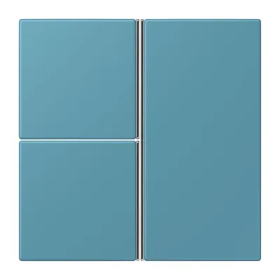 JUNG Tastensatz 3fach LC 403 TSA 212 | F40 Modul | für Bussystem-Tasterankopplung | Kunststoff matt | ceruleen vif