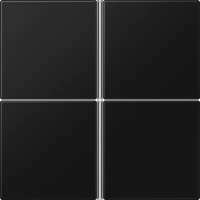 JUNG Tastensatz 4-fach LS404TSASWM | Schalterwippe für Bussystem | Kunststoff Thermoplast matt | graphitschwarz RAL 9005