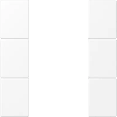 JUNG Tastensatz 3-fach LS503TSAWWM | für LS Serie F50 Module | Bussystem geeignet | Thermoplast schneeweiß matt