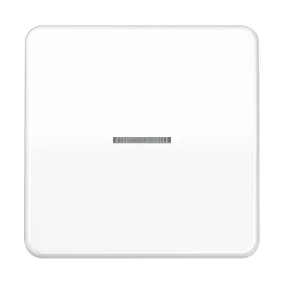 JUNG KNX RF Taster 1fach CD10911STRFWW | Unterputz | Raumthermostat | LED-Anzeige | Duroplast | glänzend | alpinweiß