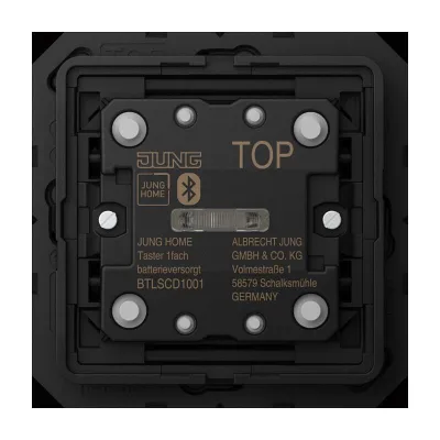 JUNG HOME Wandsender 1-fach BT LS CD 1001 | Funk 2-Kanal | Batterie | Aufputz | Alexa & Google kompatibel | CD/LS Serie