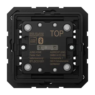 JUNG HOME Wandsender 1-fach BT LS CD 1001 | Funk 2-Kanal | Batterie | Aufputz | Alexa & Google kompatibel | CD/LS Serie