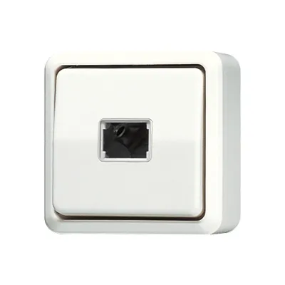 JUNG Taster 1-polig Schließer 631A AP600 | Aufputz Wipptaster | beleuchtbar | 10A 250V | Duroplast | IP20 | weiß