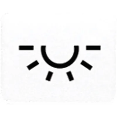 Jung Symbol Licht 33LWW | Schalter Wippe Taster | WG600 CD500 AP600 | lichtundurchlässig | alpinweiß | RAL 9010