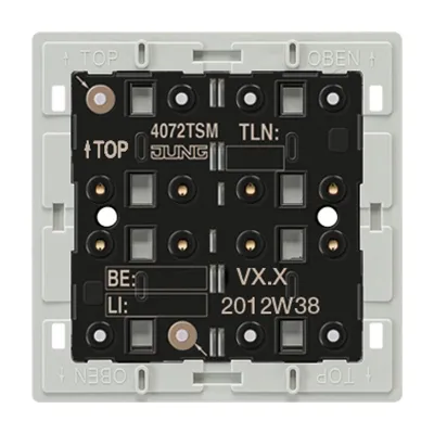 JUNG KNX Tastsensor-Modul 4072TSM | 2-fach | Unterputz | integrierter Busankoppler | 4 Bedienpunkte | LED-Anzeige | weiß