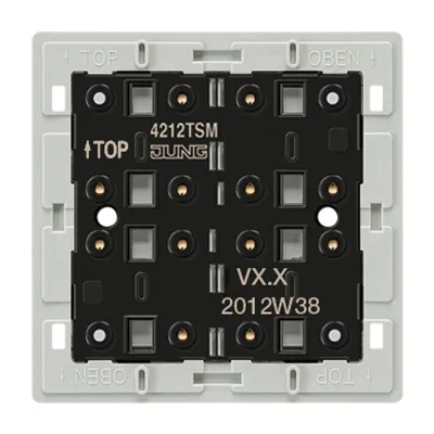 JUNG Tastsensor-Modul 1-fach 4212TSM | 24V AC/DC | 1-Kanal | 2 Schaltpunkte | Unterputz | LED-Anzeige | weiß