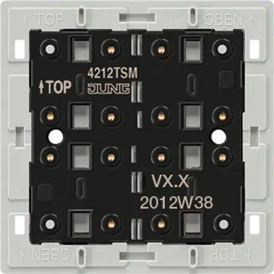 JUNG Tastsensor-Modul 1-fach 4212TSM | 24V AC/DC | 1-Kanal | 2 Schaltpunkte | Unterputz | LED-Anzeige | weiß
