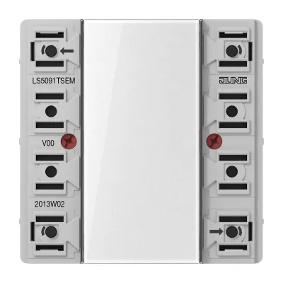 JUNG Tastsensor-Erweiterungsmodul Universal LS5091TSEM | KNX 1fach | Unterputz | LED-Anzeige | Kunststoff | weiß