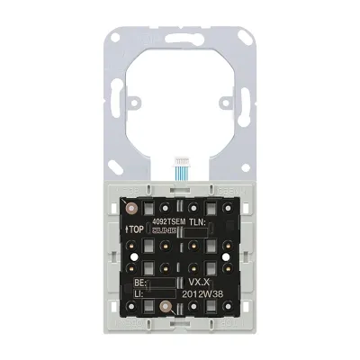 JUNG Tastsensor-Erweiterungsmodul 4092TSEM KNX | 2-fach | 4 Betätigungspunkte | LED | Unterputz | Kunststoff | weiß