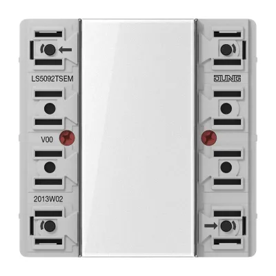 JUNG Tastsensor-Erweiterungsmodul LS5092TSEM KNX | 2-fach | Unterputz | 4 Tasten | LED-Anzeige | Kunststoff | weiß