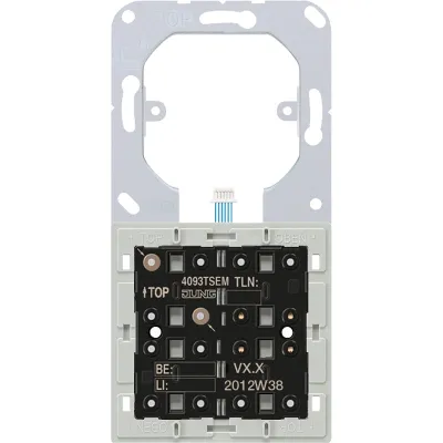 JUNG Tastsensor-Erweiterungsmodul 4093TSEM | KNX 3-fach | Unterputz | 6 Tasten | LED-Statusanzeige | Kunststoff | weiß